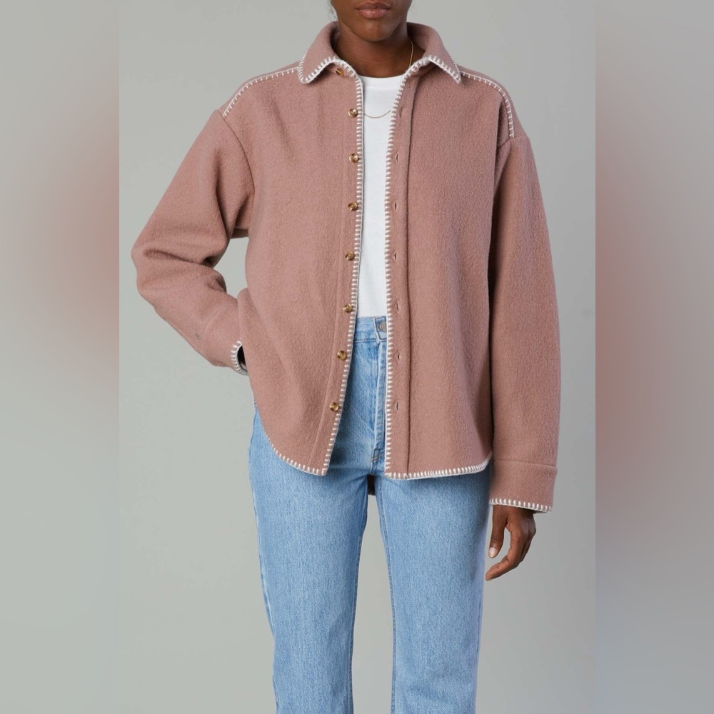 Still Here Button Down Shirt - Pink